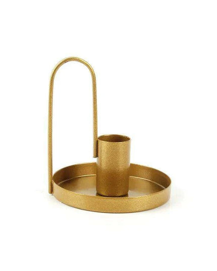 Chic Black Wrought Iron Candle Holder for Modern Home Elegance