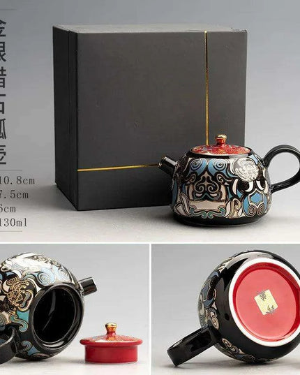 Elegant Authentic Dual-Tone Portable Tea Set for Traditional Kung Fu Brewing