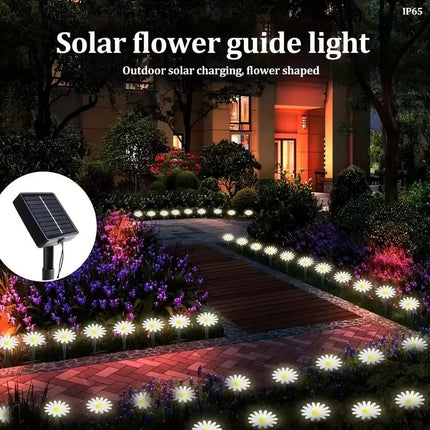 Solar LED Garden Path String Lights — Waterproof Outdoor Fairy Lights
