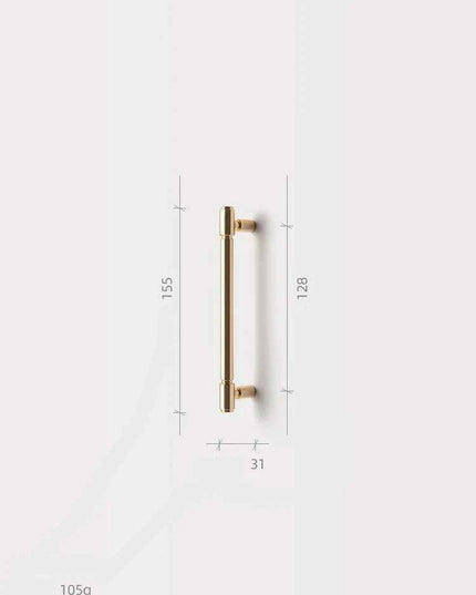 Retro Brass Cabinet Handles - Chic Vintage Pulls for Furniture Revitalization
