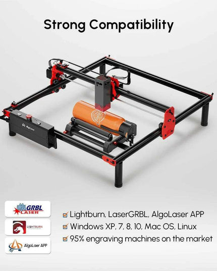 Precision 360° Rotary Engraving Tool for Cylindrical Surfaces