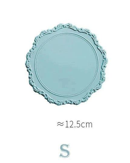 Elegant Embossed Flower Silicone Placemats - Enhance Your Dining Experience