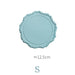 Embossed Elliptic Flower Silicone Placemat Set for Stylish Table Settings