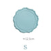 Elliptic Flower Silicone Placemat Set for Stylish Table Protection
