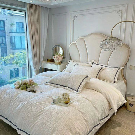 3D Plush Velvet Queen Duvet Cover Set of 4 pcs