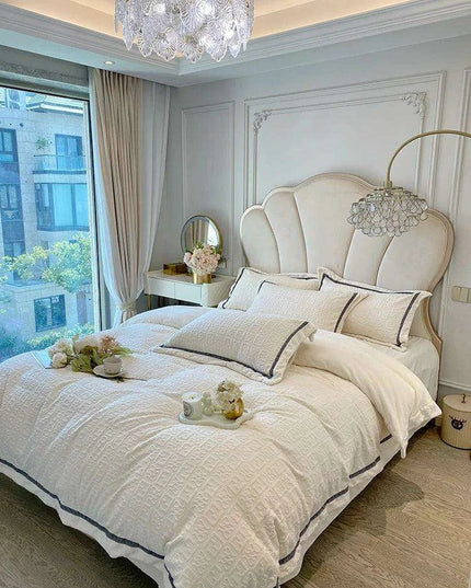 3D Plush Velvet Queen Duvet Cover Set of 4 pcs