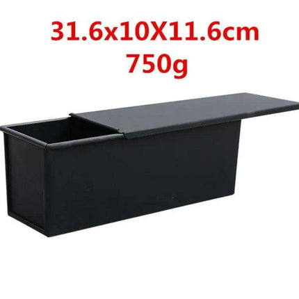 Deluxe Square Toast Bread and Cake Baking Kit with Non-stick Aluminum Mold and Lid - Customizable Bakery Essentials