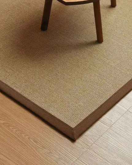 Vintage Chinese-Inspired 100% Sisal Tatami Floor Mat - Elegant 200x300cm Rug for Living Room, Bedroom, and Tea Table