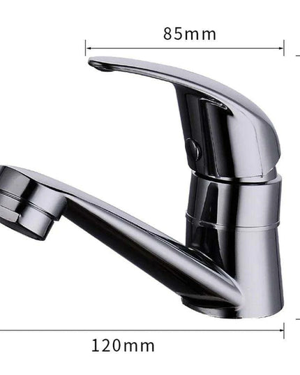Sleek Chrome Single Handle Bathroom Faucet with Drip-Free Ceramic Cartridge
