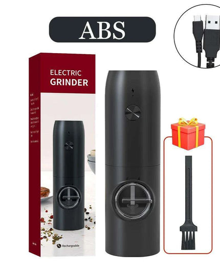One-Handed USB Rechargeable Electric Spice Grinder Set with Adjustable Coarseness
