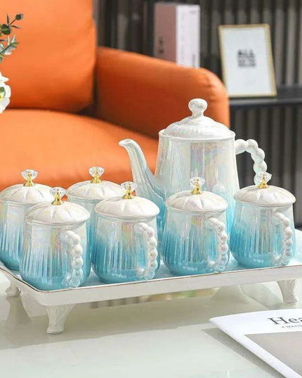 Sophisticated European Tea and Coffee Ceremony Set: Transform Your Tea Rituals with Timeless Charm