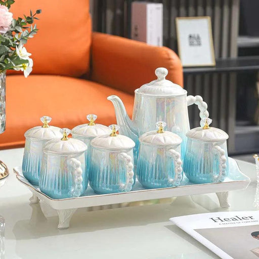 Sophisticated European Tea and Coffee Ceremony Set: Transform Your Tea Rituals with Timeless Charm
