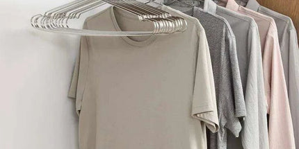 50-Pack Durable Stainless Steel Hangers for Kids' Closet Organization