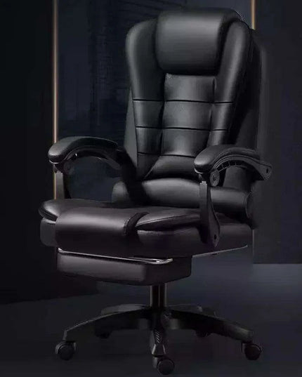 Luxury Black Ergonomic Recliner Chair for Ultimate Gaming and Office Comfort