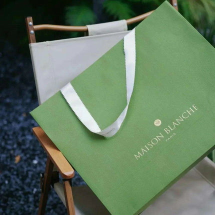 Luxurious Gold Foil Stamped Green Matte Gift Bags - Pack of 500