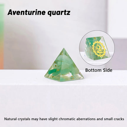 Natural Crystal Mini Pyramid Statue — Reiki & Feng Shui Amulet, 2 cm