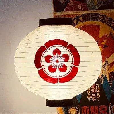 Elegant Handmade Japanese Silk Waterproof Lantern for Outdoor Spaces - 30x30CM