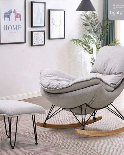 Elegant Lobster Leather Rocking Lounge Chair with Unmatched Comfort and Style