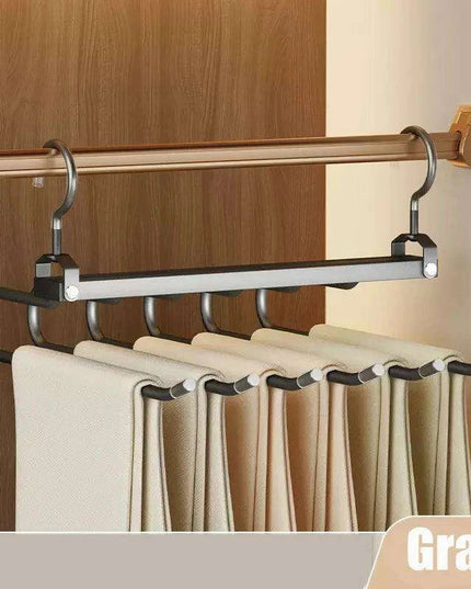 Revolutionize Your Closet Organization with the 6 In 1 Trouser Hangers