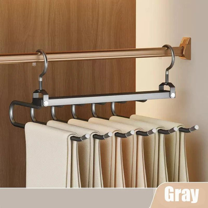 Revolutionize Your Closet Organization with the 6 In 1 Trouser Hangers