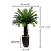 Lifelike Artificial Coconut Palm Tree with Elegant Planter - Ideal for Tropical Home and Garden Decor
