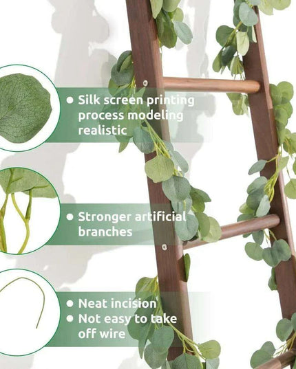 Elegant Silver Dollar Eucalyptus Green Swag - Chic Home Decor Accent