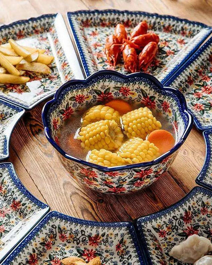 Chic Fan-Design Dining Set for Unforgettable Gatherings