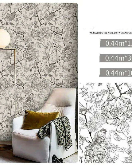 Chic Black and White Adhesive Wallpaper for Stylish Home Transformations