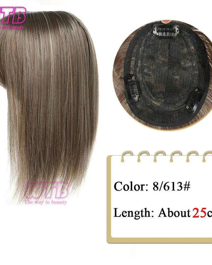 Bangs & Volume: Clip-In Hair Topper for Instant Transformation