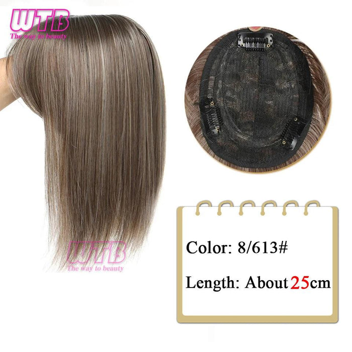 Bangs & Volume: Clip-In Hair Topper for Instant Transformation