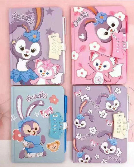 Delightful Sanrio Creative Notebook Set with Secret Code Lock & Inspiring Stationery Kit for Young Innovators