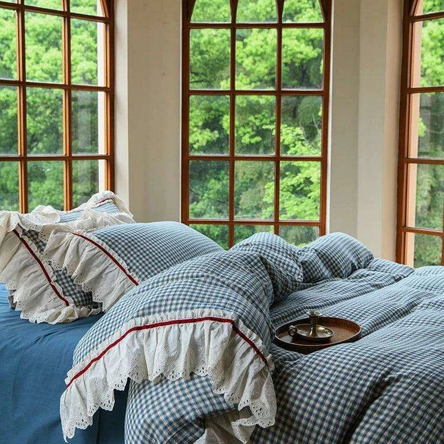 High-end 100% Cotton Bedding Set Eco-friendly Double Layer