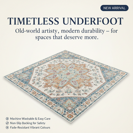 Bohemian Vintage Soft Area Rug — Non-Slip, Multi-Size | Très Élite