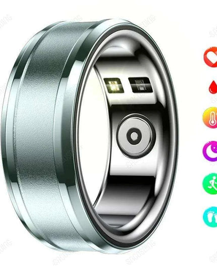 Titanium Smart Health Tracking Ring with Waterproof Capabilities