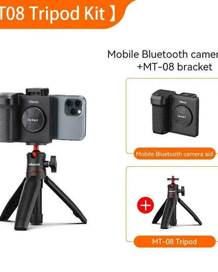 Smartphone Photography Upgrade Kit with Wireless Remote & Built-in Makeup Mirror