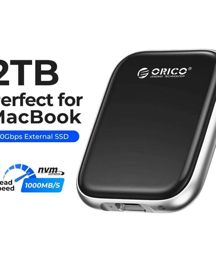 ORICO Beetle 2TB Portable SSD - Ultra-Fast Data Transfer for MacBooks, Laptops, and More