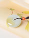 Exquisite Natural Hetian Jade Lucky Pendant Necklace