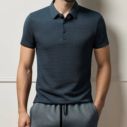 Men's Short Sleeve Polo Shirt — Breathable Summer Top