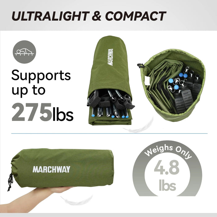Lightweight Portable Folding Camping Cot Bed for Outdoor Adventures