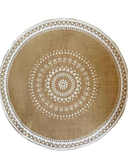 Stylish Non-Slip Jute Round Placemats for Elegant Dining & Entertaining