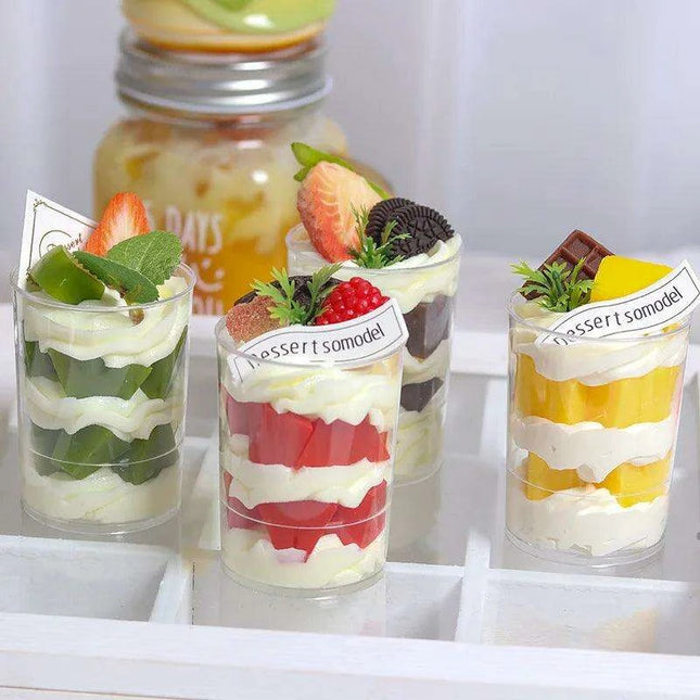 Lifelike Faux Ice Cream Cake Centerpiece for Home Decor and Photography