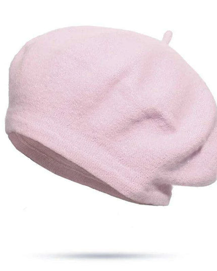Elegant Wool Beret - Classic Winter Accessory for Women and Teens