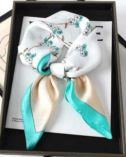 Chic Toddler Elegance: Luxurious 70x70cm Silk Scarf for Ages 6 Months to 4 Years