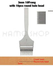 1pc 3mm 10Prong