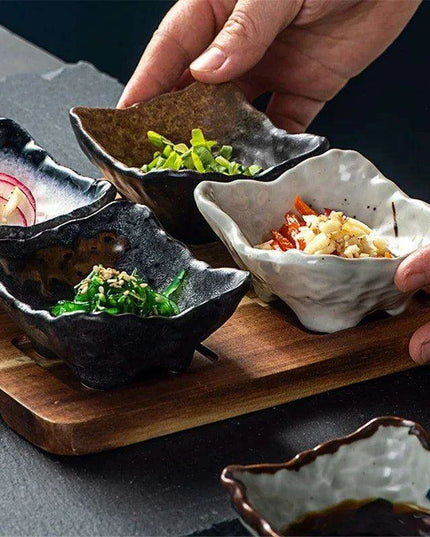 Elegant Artisan Japanese Ceramic Appetizer Plates: Elevate Your Dining Aesthetic with Unique Tableware