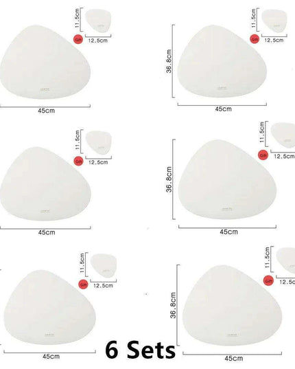 Luxe PU Leather Dining Ensemble - Chic Tableware Collection