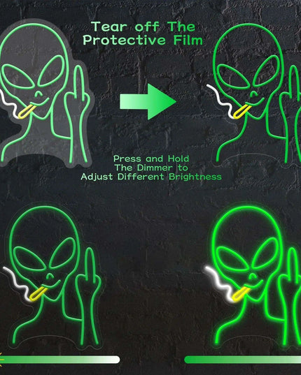 Cosmic Vibe LED Neon Light: Adjustable Brightness for Stylish Home and Party Ambiance