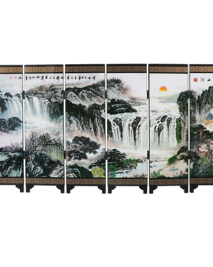 Elegant Chinese-Inspired Folding Room Divider