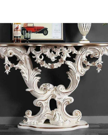 European Vintage Console Table - Classic Entryway Storage Solution