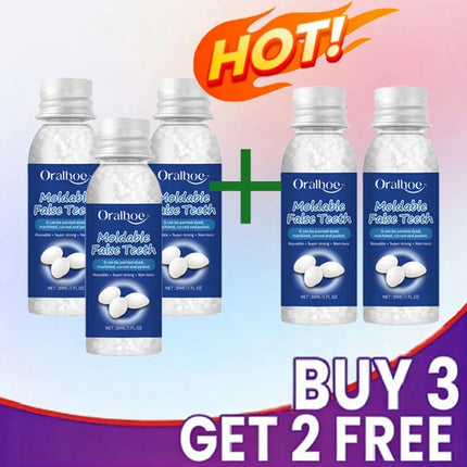 Resin Dental Adhesive — Shapeable Temporary Tooth Repair, Multi-Pack Options